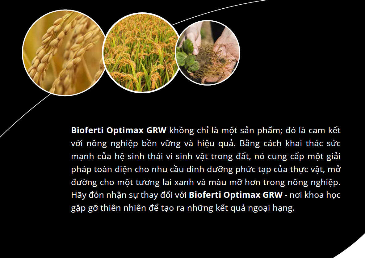 Bioferti OPTIMAX GRW: Khai Thác Sức Mạnh của Hệ Sinh Thái Vi Sinh Vật Trong Đất để Tăng Cường Sự Phát Triển của Thực Vật